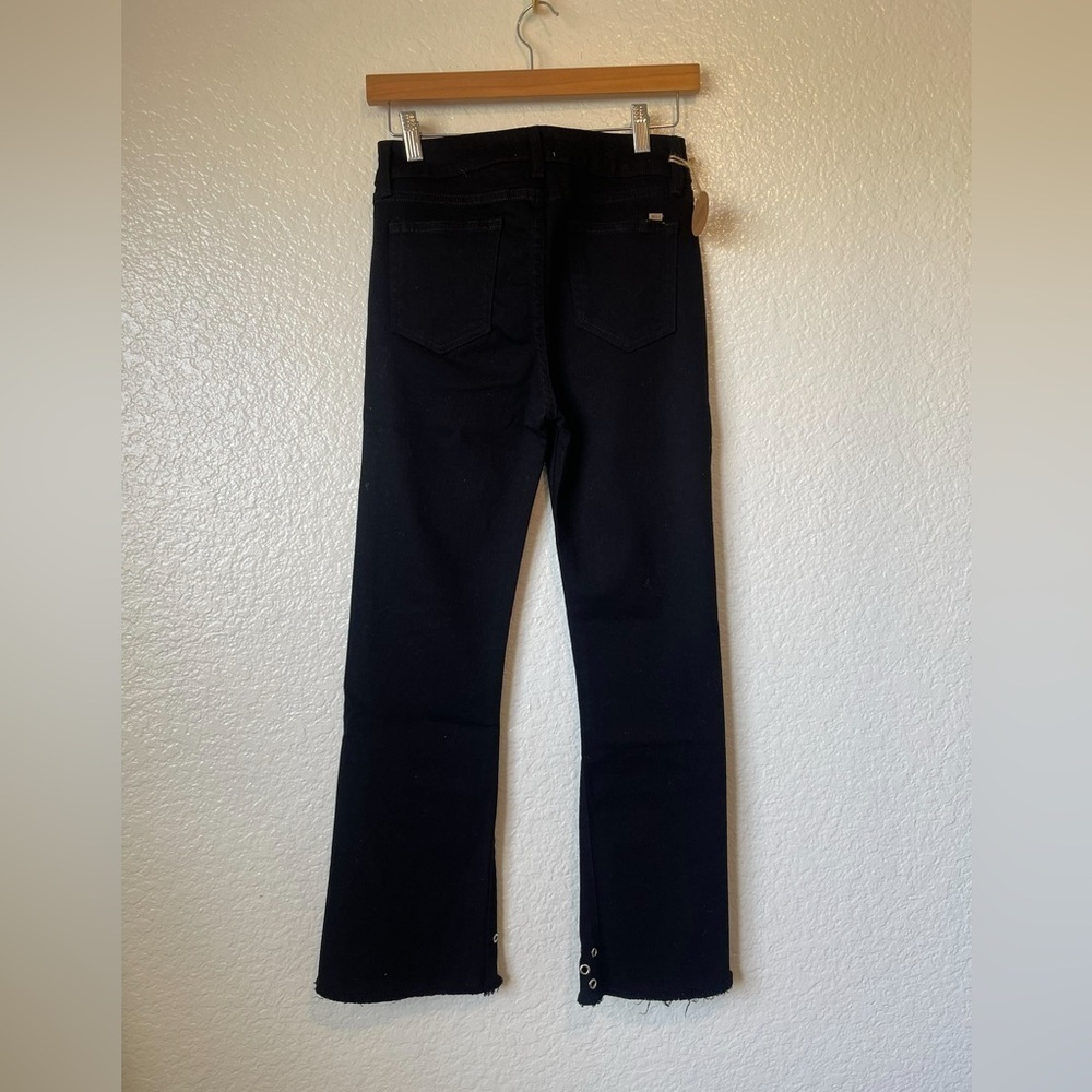 MISA Los Angeles The Super Star Crop Flare Jeans Black - Picture 5 of 10
